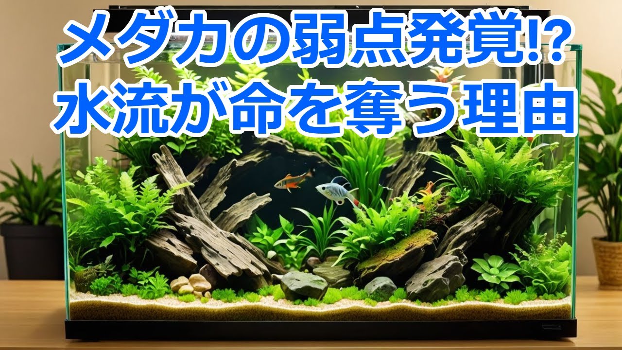 メダカが死ぬ水流は秒速〇〇cm！？流れを弱める方法や濾過器の水流対策ほか【媛めだか】