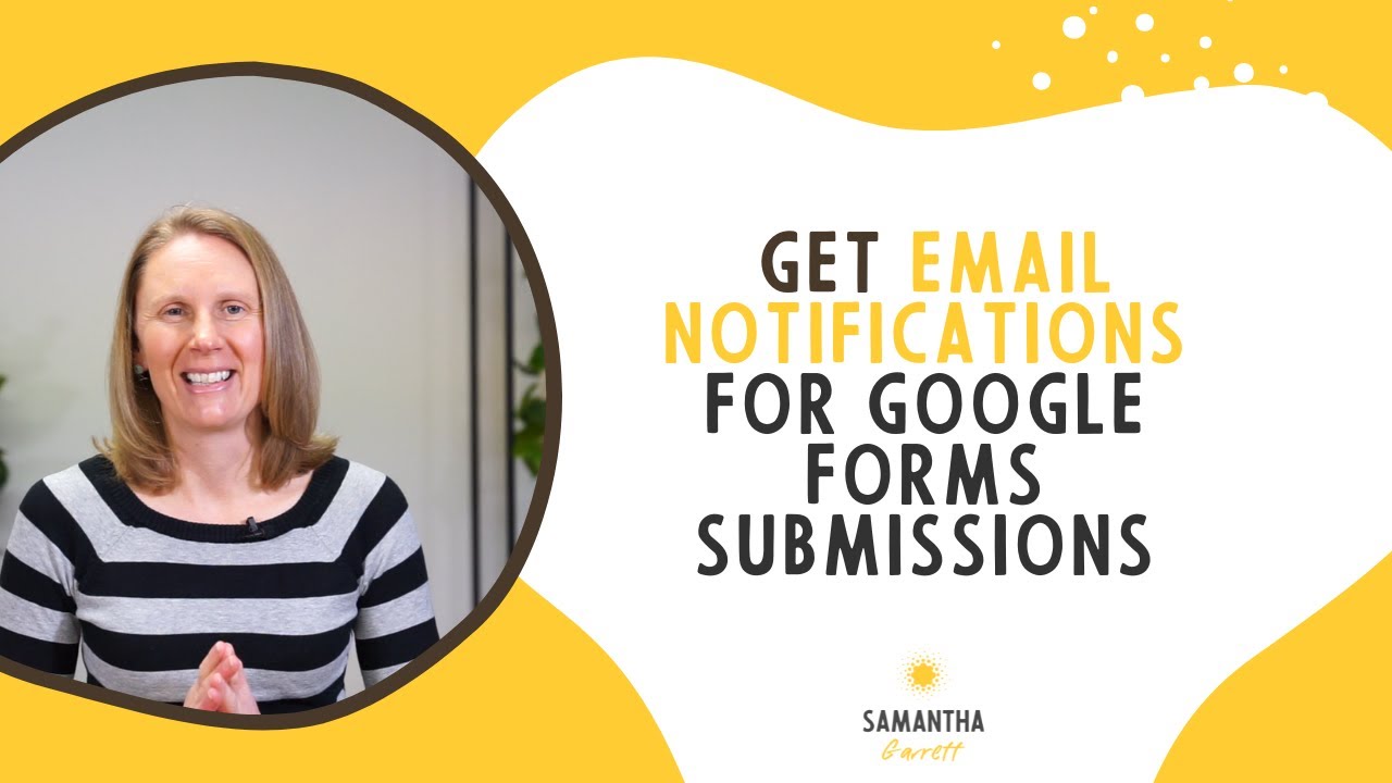 How to get email notifications for Google Forms submissions