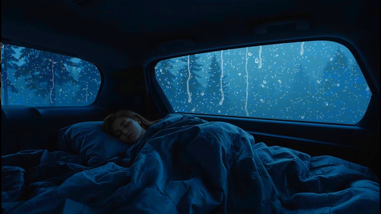 Rain Sounds for Sleeping in the Car 🚗🌧️ Cozy Car Camping Rain Ambience All Night