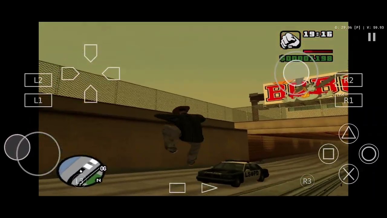 Gta san Andreas phone gameplay aethersx2 emulator 