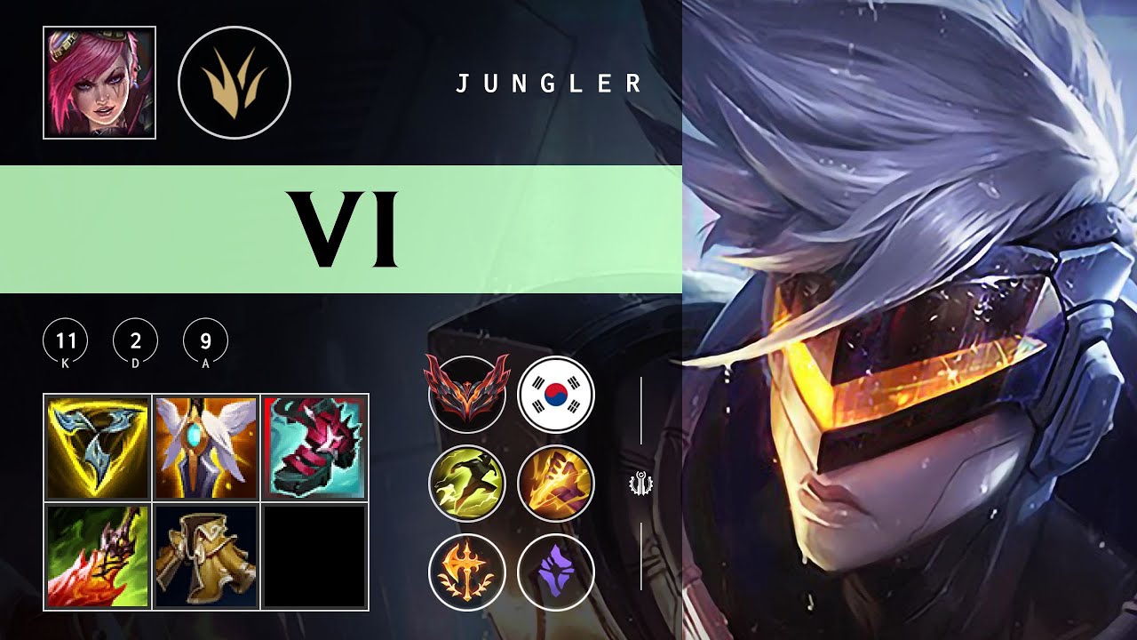 Vi Jungle vs Shaco - KR Grandmaster Patch 25.22