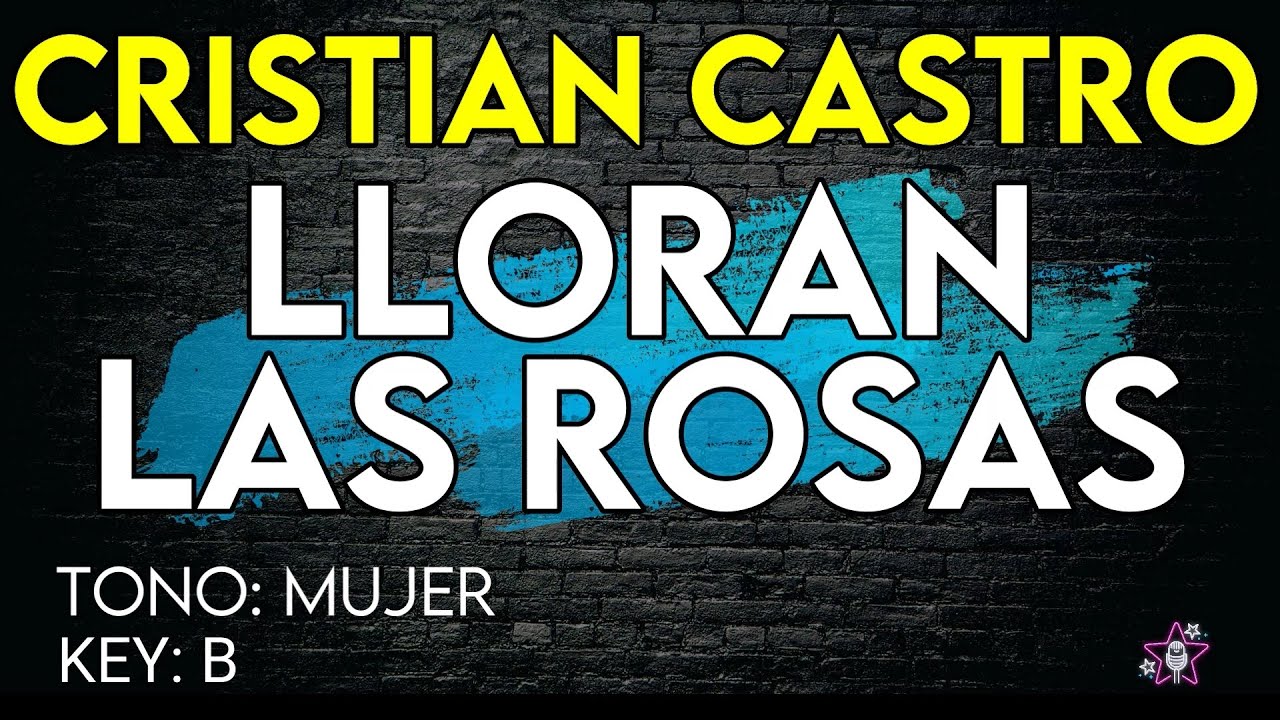 Cristian Castro - Lloran Las Rosas - Karaoke Instrumental - Mujer