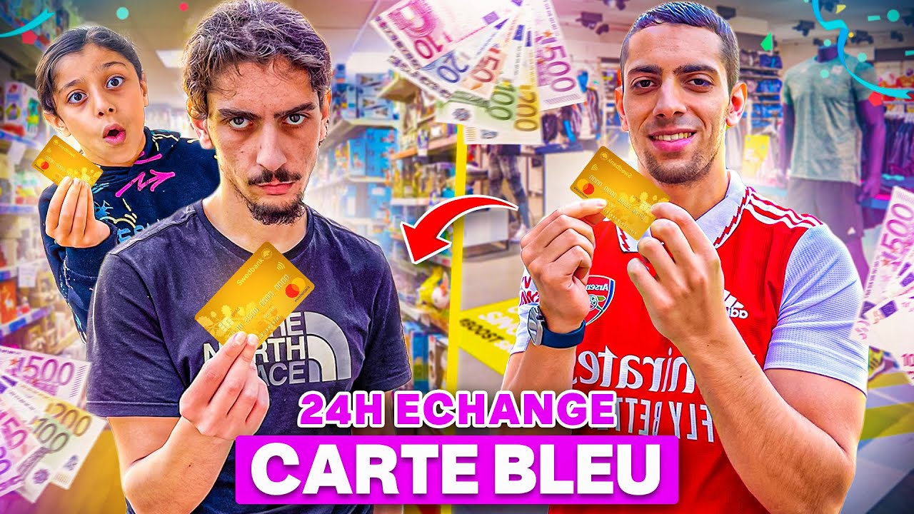 ON ÉCHANGE NOS CARTES BLEUES ( la vidéo part en vrille) 🤬💶