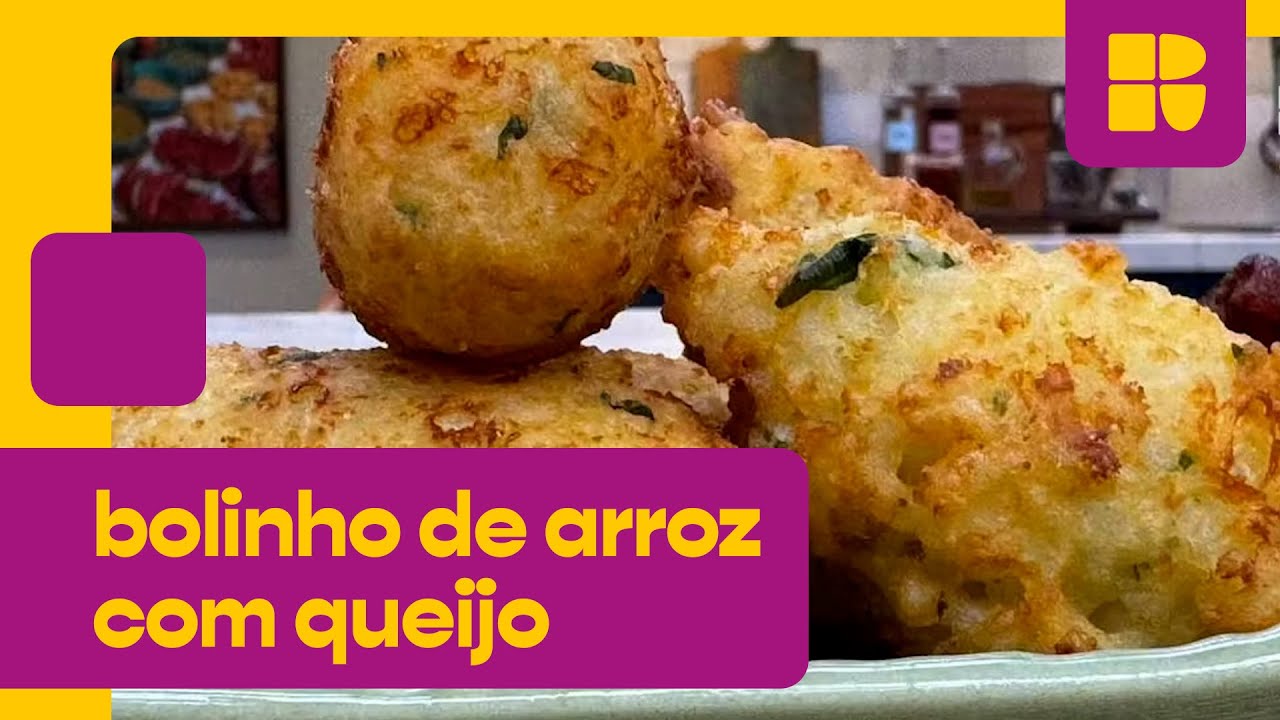 Bolinho de arroz com queijo muçarela e parmesão! | É de Casa