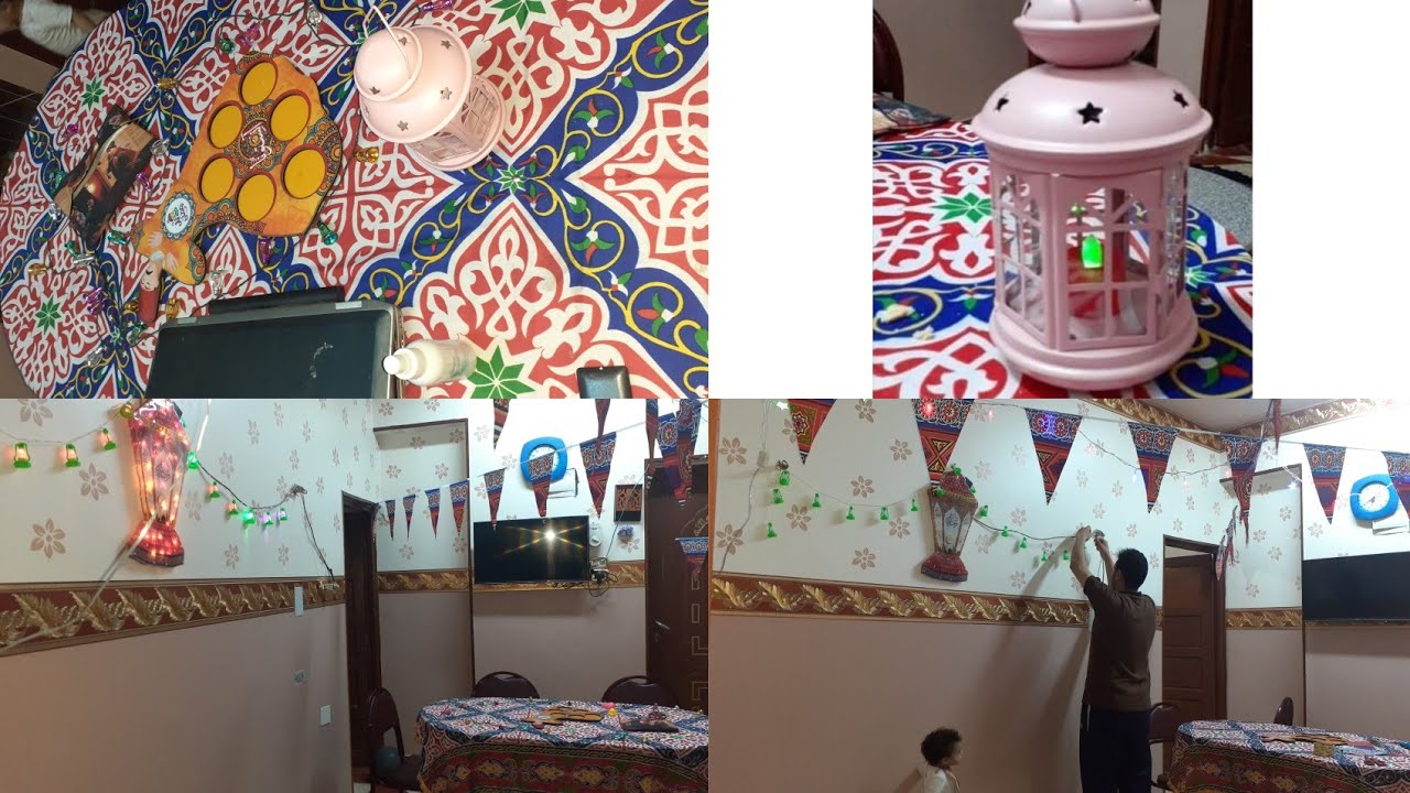 اخر تحضيرات لشهر الكريم/مشترياتي من زينة رمضان 🌙/اجواء رمضانية رائعة❤جولة في بيتي بعد تعليق زينة