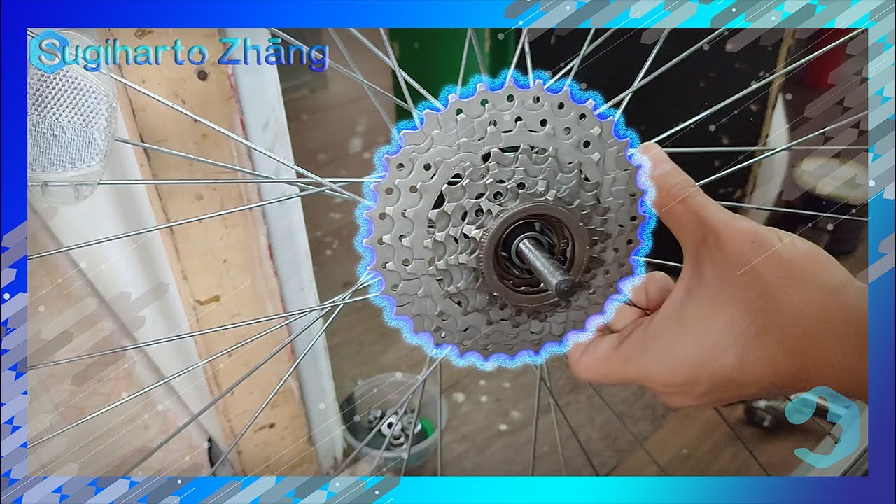 Pemasangan Sprocket Drat Ulir 8 Speed 13 32T Pacific, Upgrade Freewheel Polygon Broadway 1.0