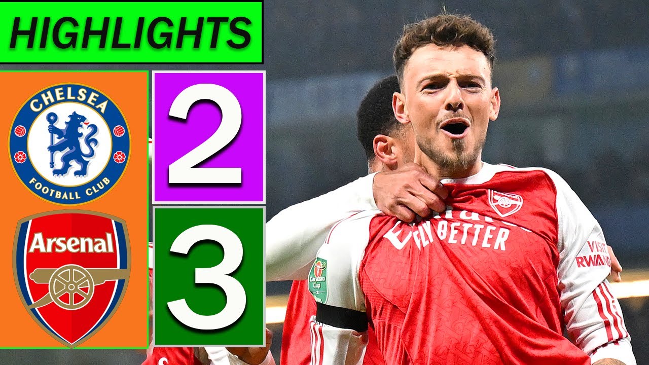 ไฮไลท์การแข่งขันฟุตบอลระหว่างเชลซีกับอาร์เซนอล ซึ่งจบลงด้วยผลเสมอ 2-3
