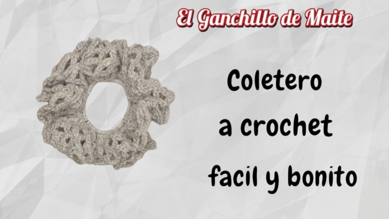 Coletero a crochet,facil y bonito, paso a paso.El Ganchillo de Maite 
