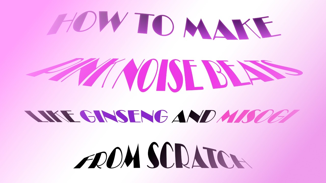 HOW TO MAKE PINK NOISE BEATS LIKE GINSENG AND MISOGI | COOKUP + FREE GINSENG SYNTHS IN DESCRIPTION