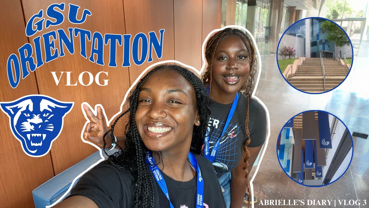 Come with me to my COLLEGE ORIENTATION! (GSU Edition) | vlog 2 | Abrielle ♡