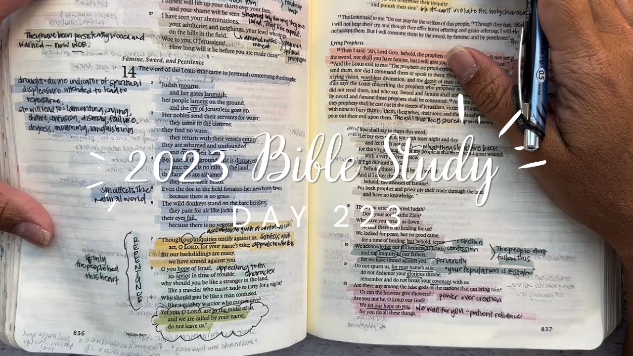 Study the Bible in One Year: Day 223 Jeremiah 14-17 | Bible study for beginners