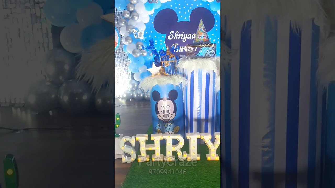Mickey Mouse Theme #birthday  | Birthday Decoration Ideas | Birthday Decoration Videos