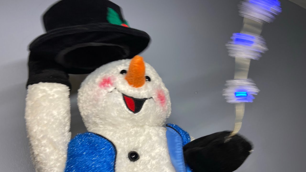 The first Generation Snowflake Spinning Snowman, 2002 Two Song Snowflake Spinning Snowman