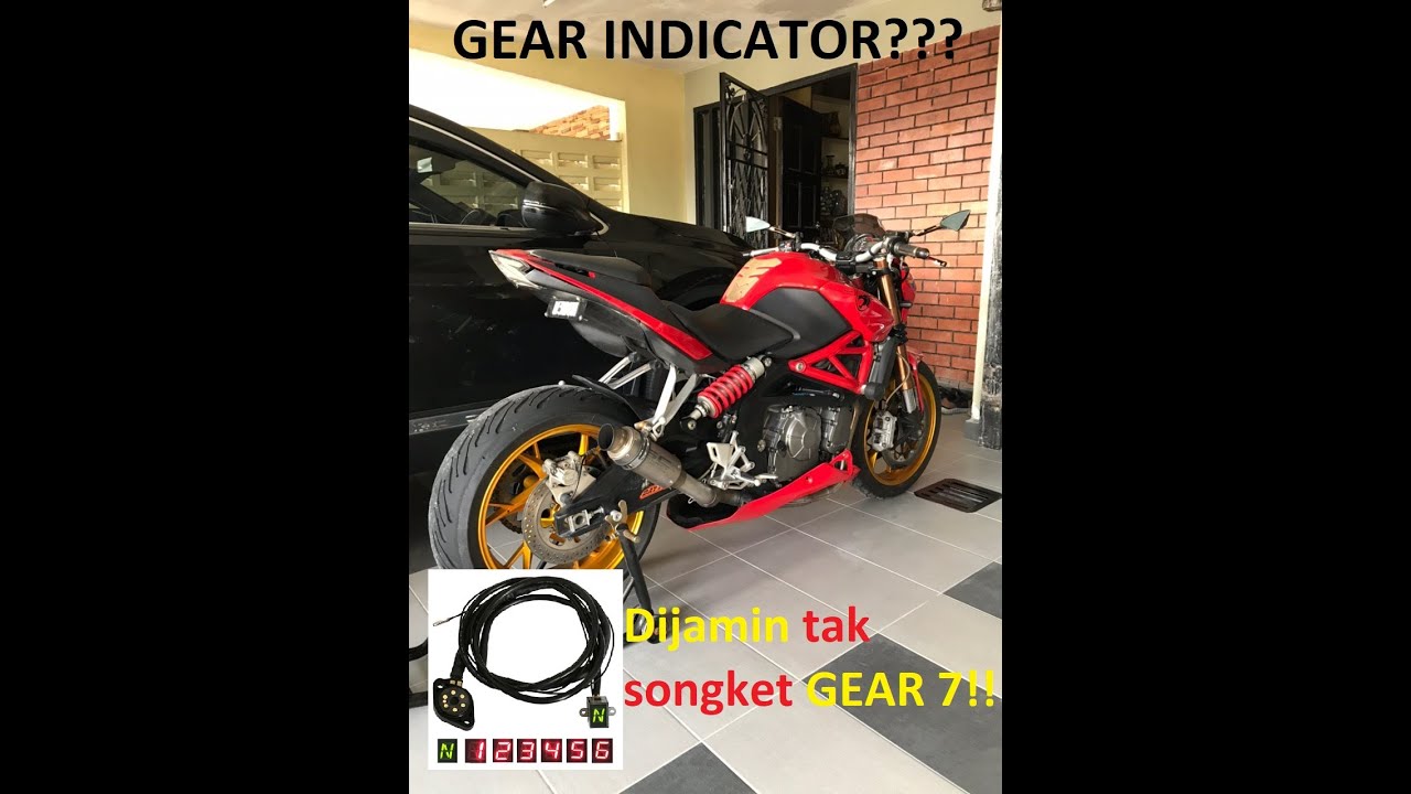 DIY Pemasangan Gear Indicator | Benelli TNT 600 | BN600 | Huanglong 600 | Malaysia |English Subtitle