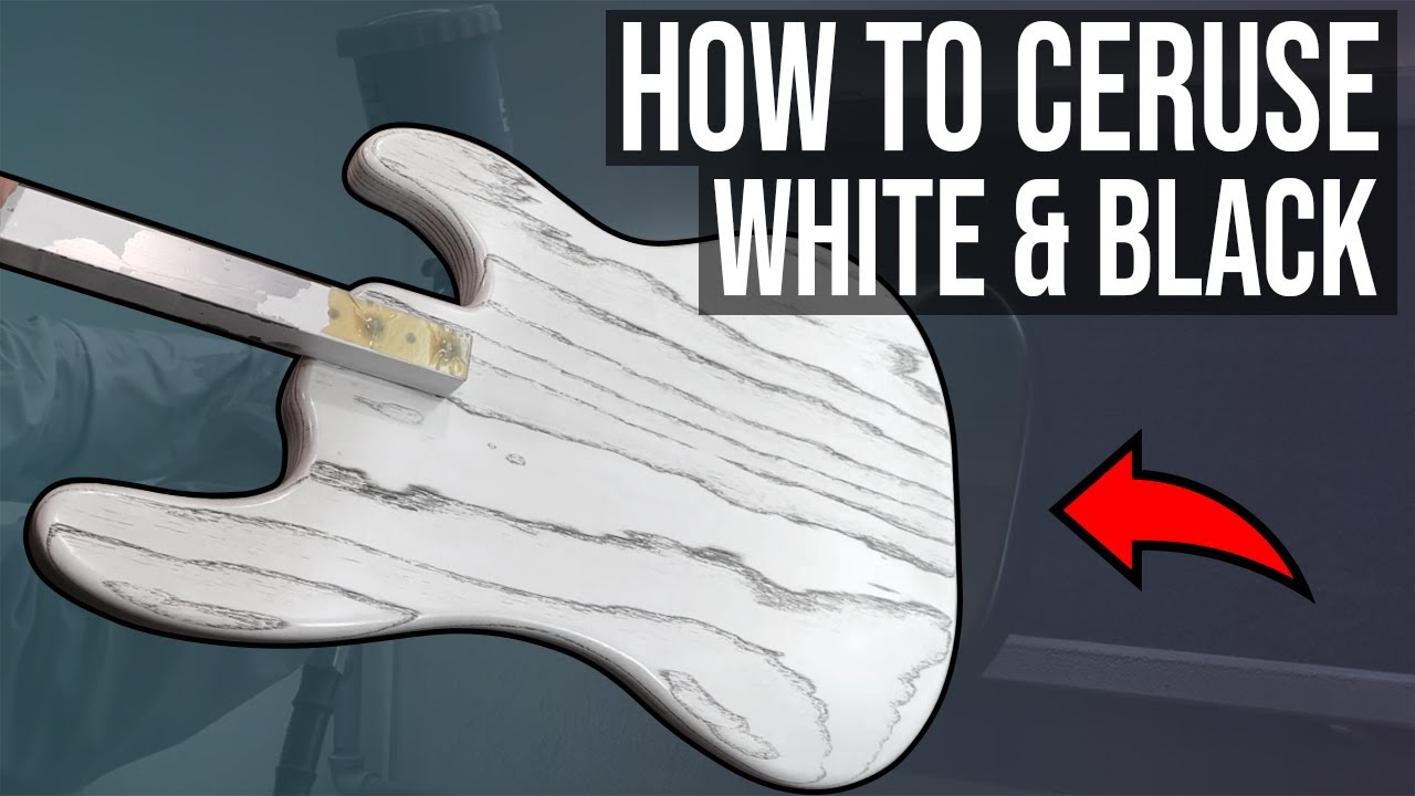 How To Do a CERUSED Finish on a Bass Guitar Body