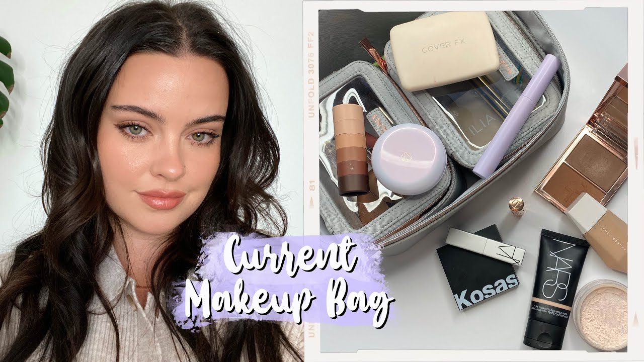 My Current MAKEUP BAG + LOOK | Julia Adams