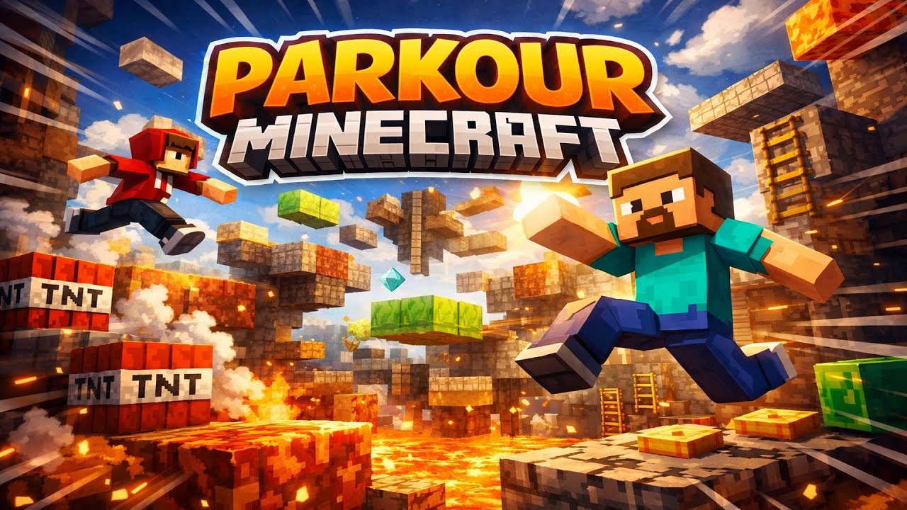 Minecraft Parkour Gameplay | No Copyright | 2k
