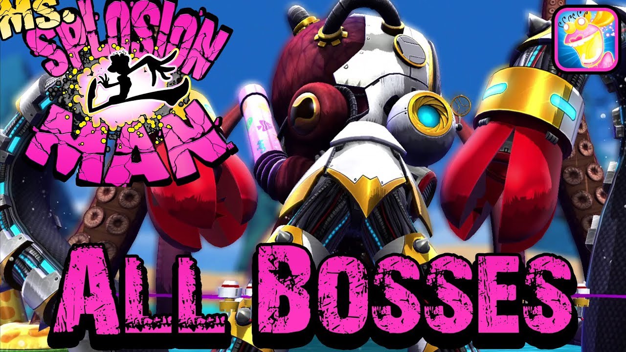 Ms. Splosion Man - All Bosses (Gold Medal)
