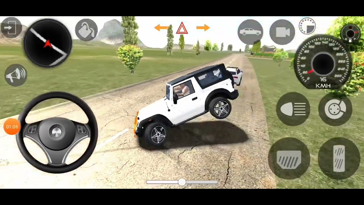 new white thar heavy on road stunts trending viral video