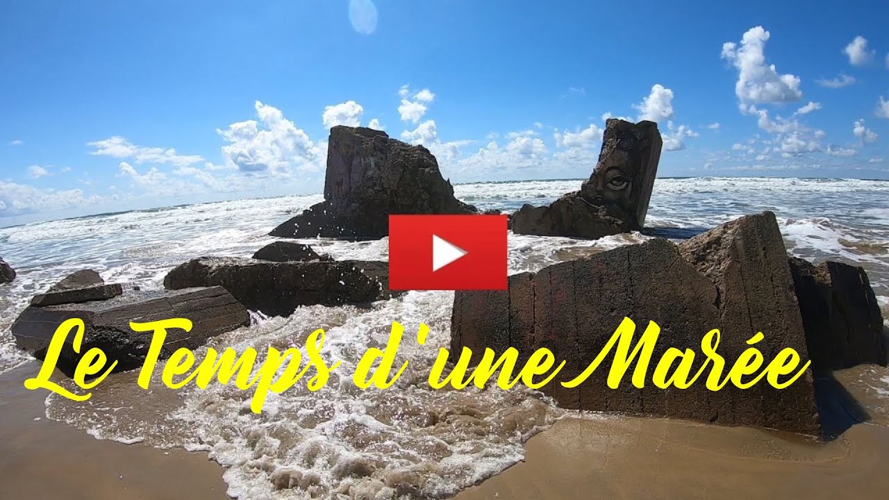 Le temps d'une Marée sur la plage de Vensac à côté de  Montalivet les Bains.