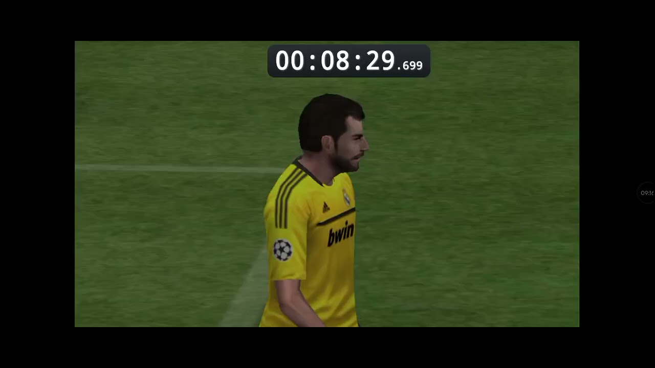 Speedrun de pes 2012 categoria UEFA Champions league , tempo : 1 H , 16 M e 01 S ,time(real Madrid).