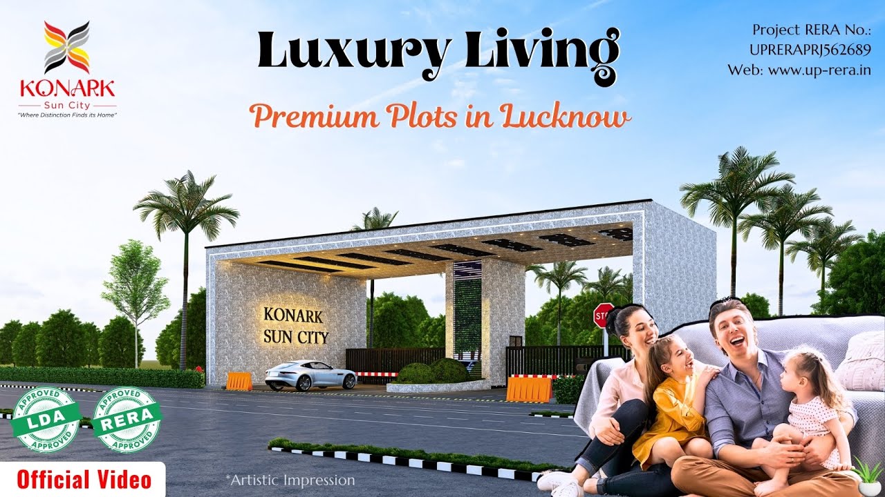 Konark Sun City | LDA & RERA Approved Plots | Premium Township #Konark Sun City Lucknow