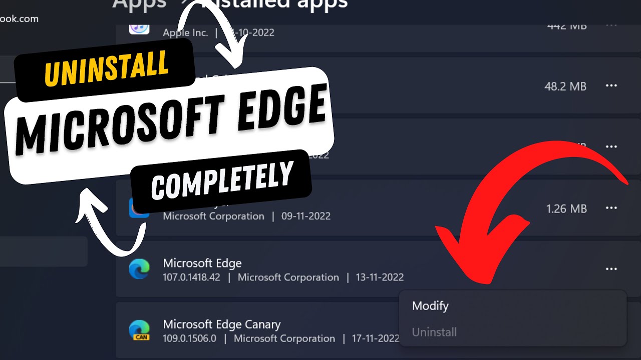 How to Uninstall Microsoft Edge (Button Grayed Out) in Windows 11