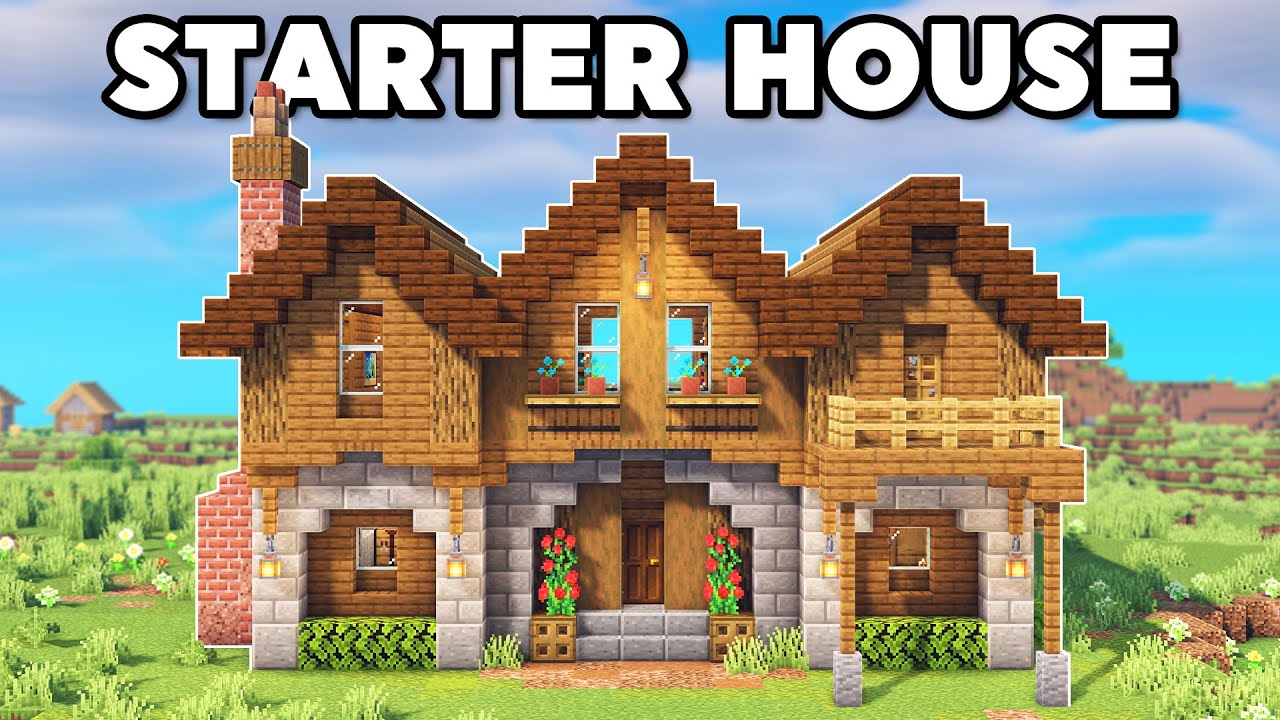Minecraft Starter House Tutorial (How to Build)