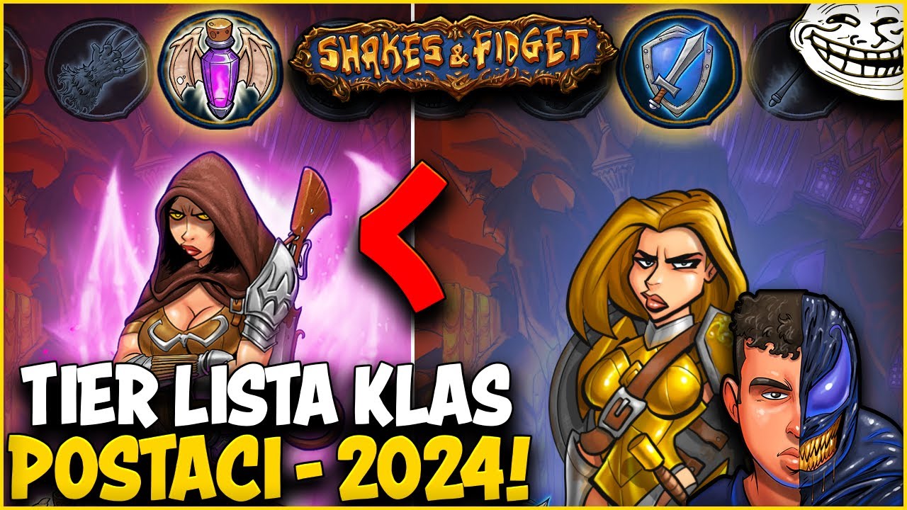 ⭐ NAJLEPSZA KLASA W SHAKESIE (TIER LISTA KLAS POSTACI 2024) ⭐ SHAKES & FIDGET ⭐ N3UTR4L ⭐