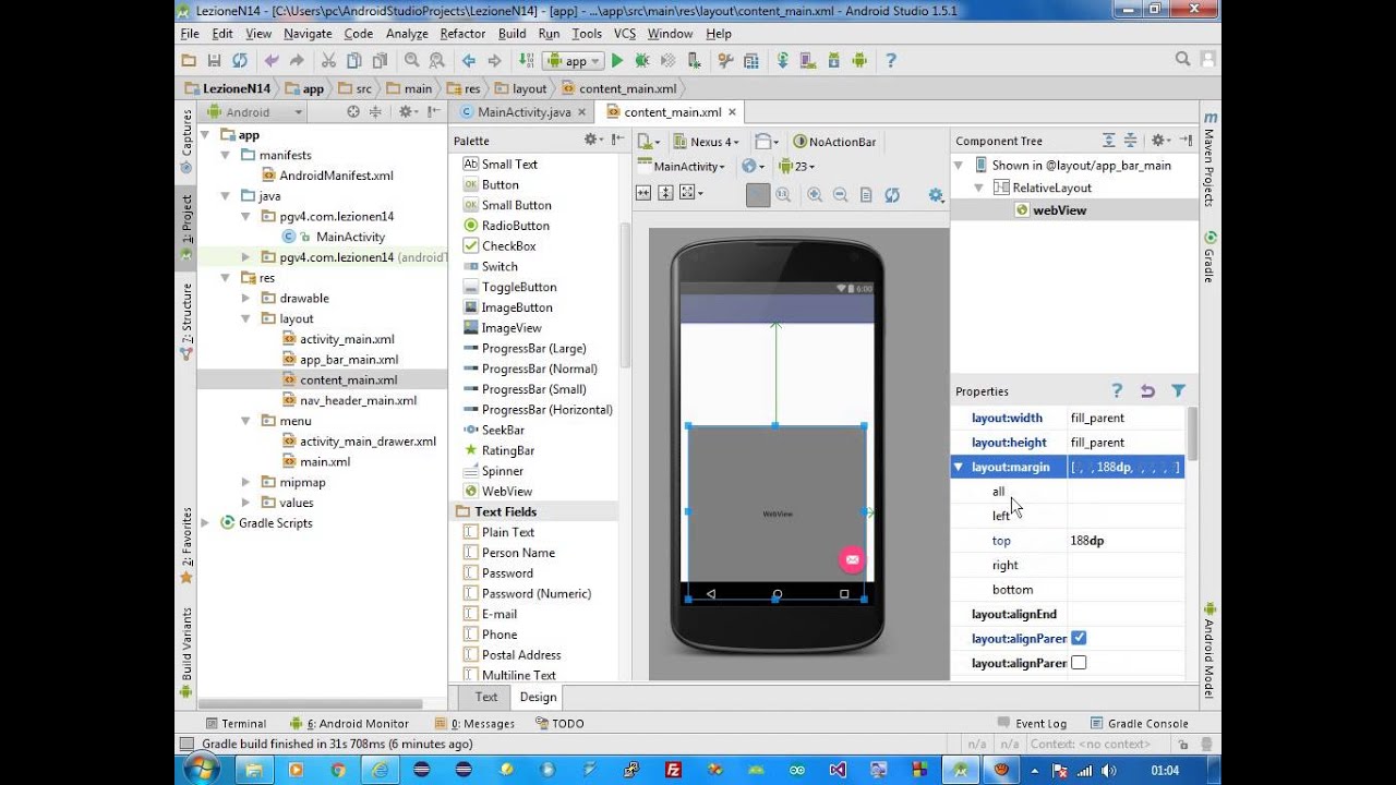 #15 Corso di programmazione Android, la View WebView, ProgressBar parametri da javascript (Parte 1)