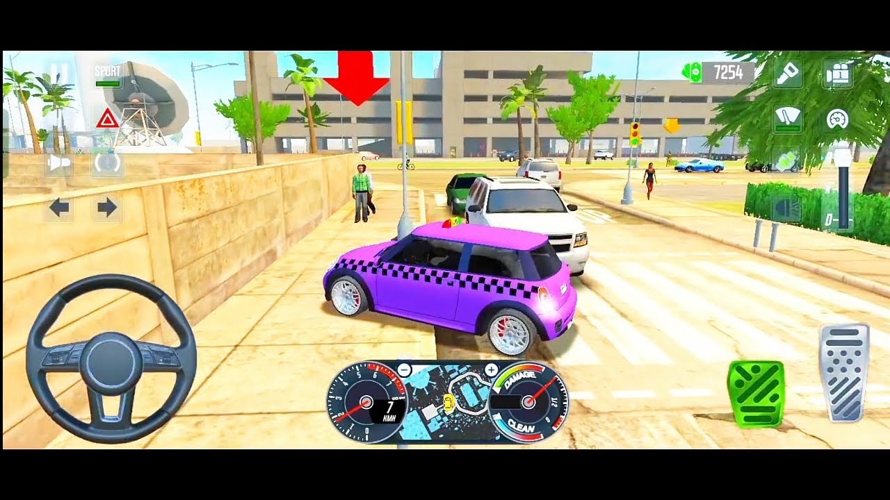 City Taxi Sim 3D - Realistic Car Driving Games Android iOS Gameplay #66 #mruvneygamer 
