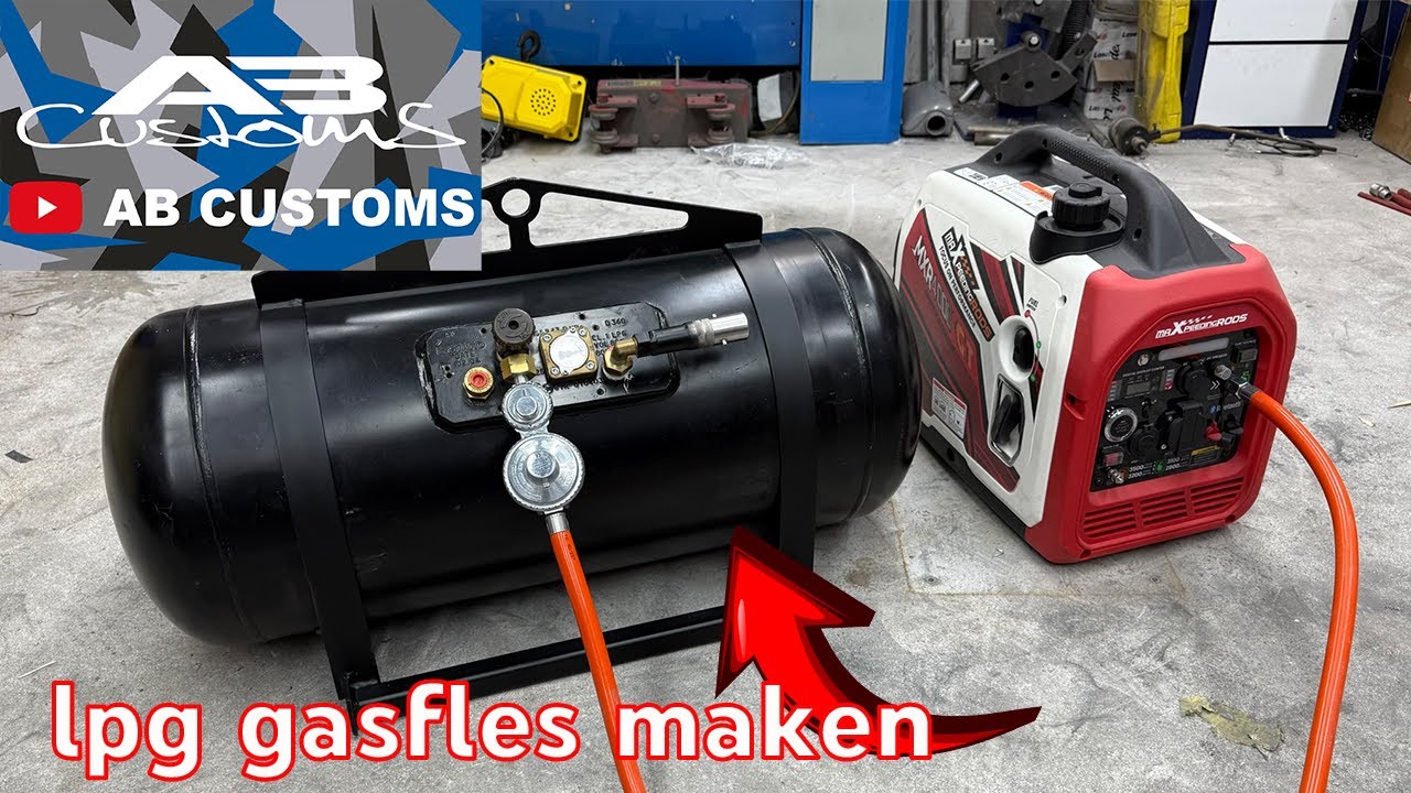 🔧 Doe-het-zelf project: van LPG autotank naar mobiele gasfles 🔧