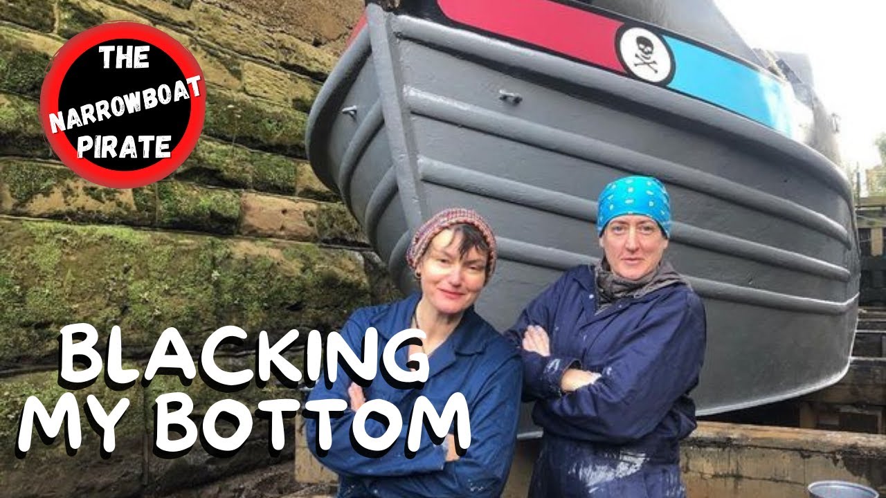 DIY Blacking of my Narrowboat with Jotun 90 two-pack paint (2 pack) [Ep 29]