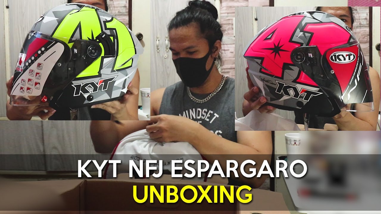 KYT NFJ ESPARGARO Open Face Helmet - UNBOXING