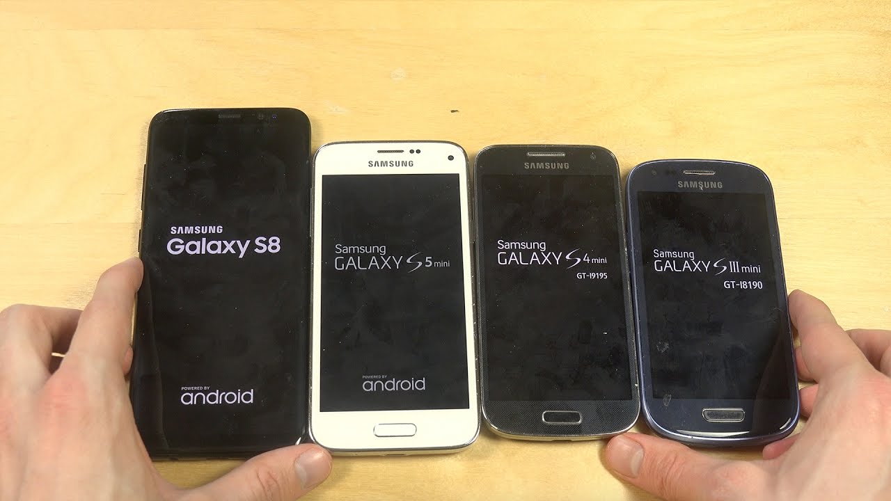 Samsung Galaxy S8 против S5 Mini против S4 Mini против S3 Mini — что быстрее?