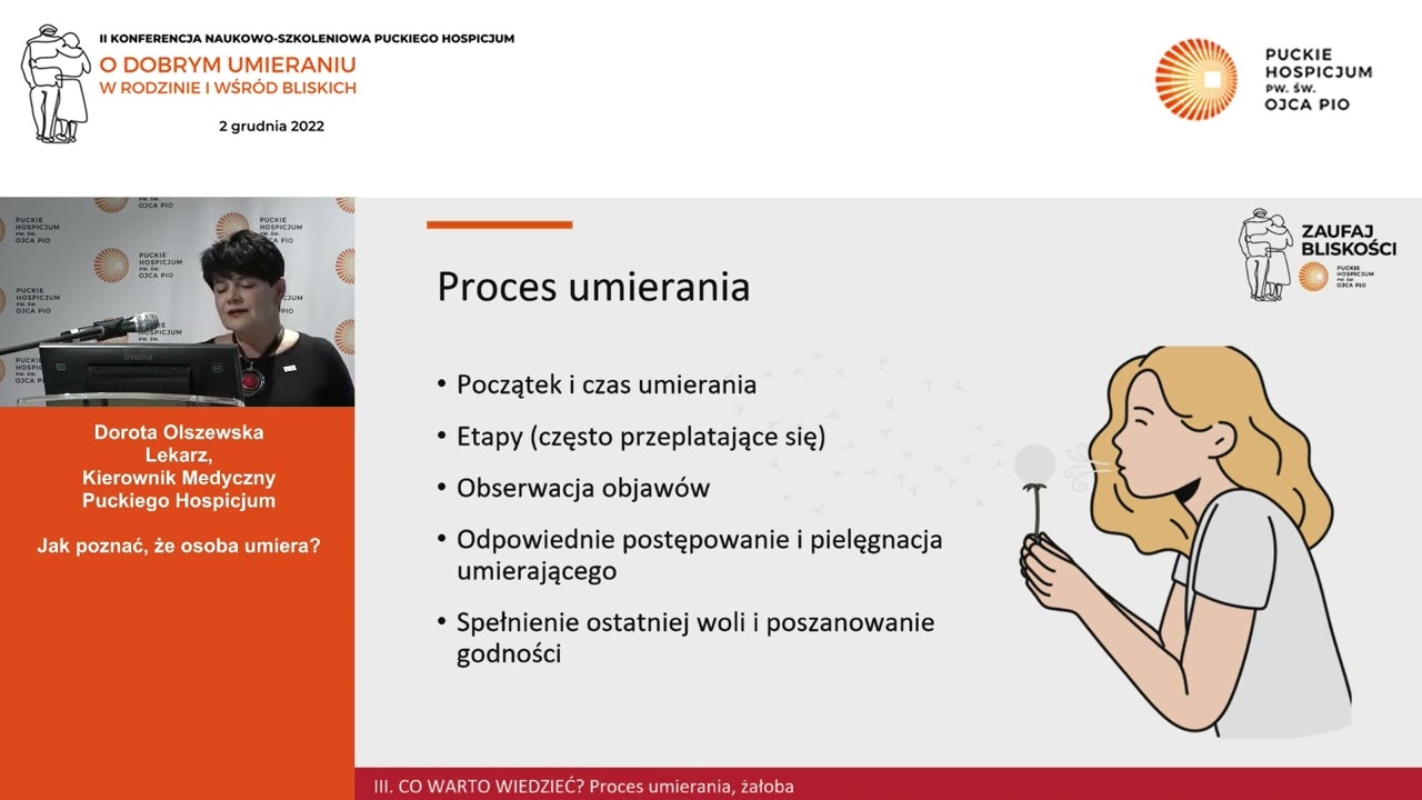 Jak poznać, że osoba umiera? Dorota Olszewska