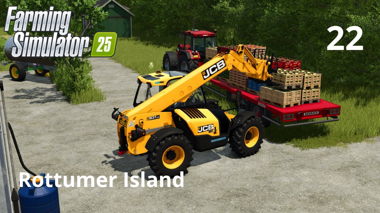SELLING DAIRY AND VEGETABLE PALLETS AND WEEDING FIELDS | ROTTUMER ISLAND #22 | FS25