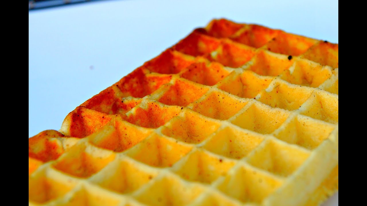Home made Belgian Waffles - How To Waffle Video Recipe - Cast Iron Waffle iron