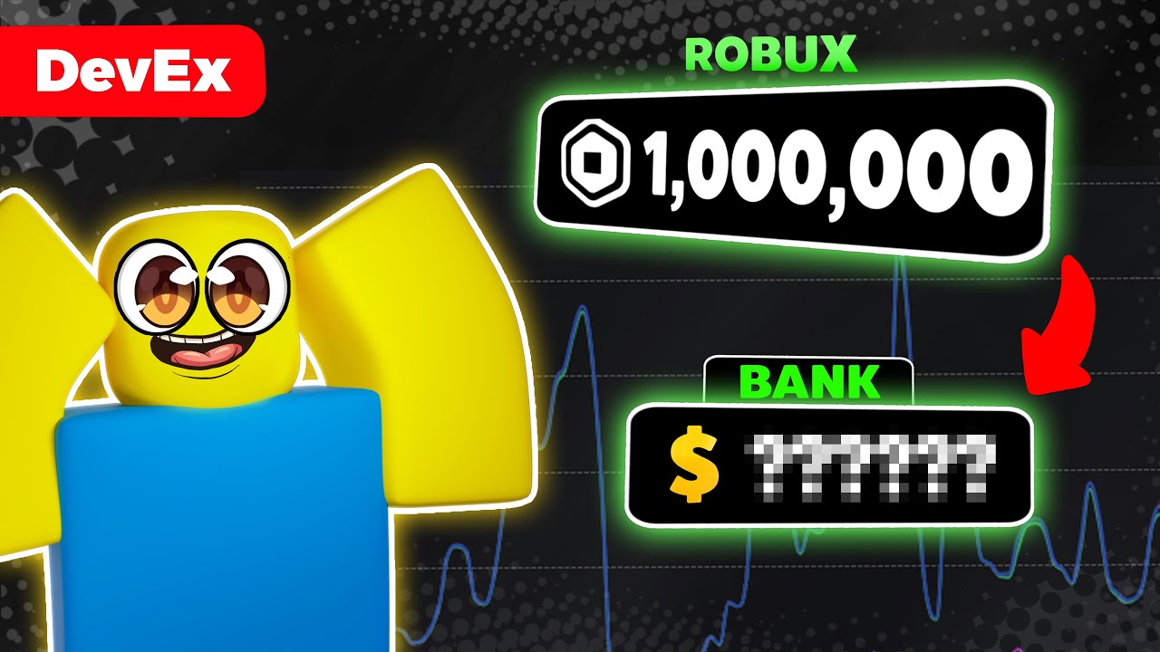 Конвертация 1 000 000 долларов ROBUX в РЕАЛЬНЫЕ ДЕНЬГИ [Roblox Devex] — один месяц работы