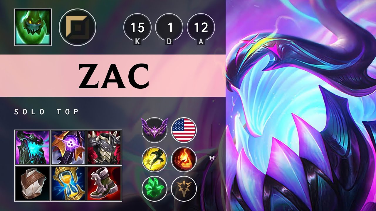 Zac Top vs Yone: Legendary - NA Master Patch 14.19