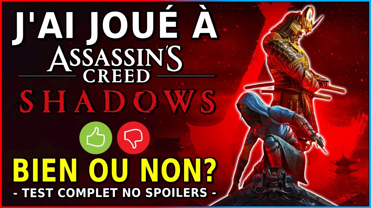 J'ai JOUÉ à Assassin's Creed Shadows: Va-t-il SAUVER Ubisoft? (Test complet no spoilers)