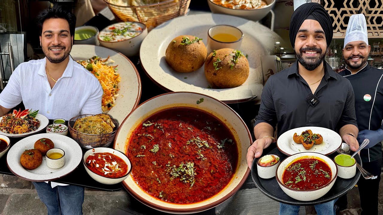 राजस्थानी मांस कीमा बाटी देसी घी AUTHENTIC NON-VEG FOOD IN JAIPUR RAJASTHAN | THINGS NEAR HAWA MAHAL
