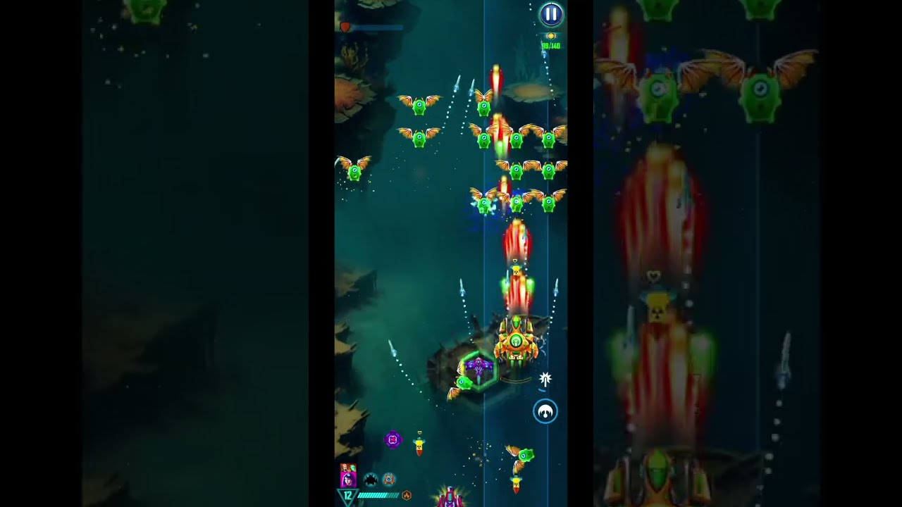 Level 12 - Galaxy Attack Alien Shooter - Insectera 2 - Black Flag Quantum Raid #gaas #gaming #iphone