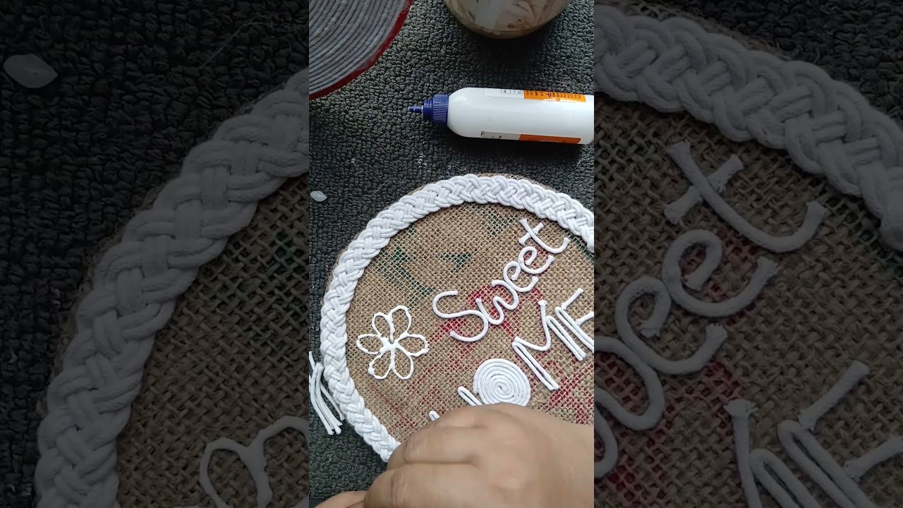 DIY Sweet Home Wall Hanging | Handmade Rope Art | Easy Home Décor Idea