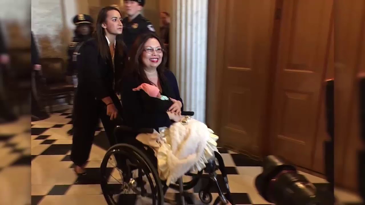 Sen. Duckworth makes history, casts vote with baby on Senate floor