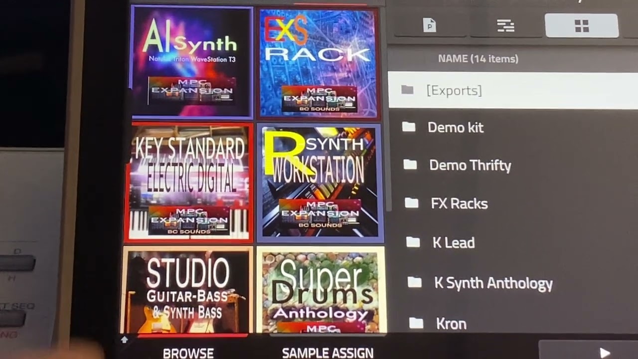 Управление установкой и расширением AKAI MPC
