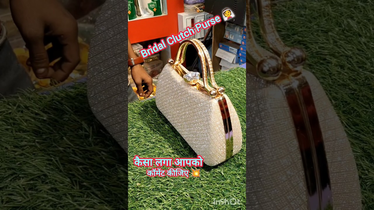 Fancy Bridal Clutch Purse 👜 #shorts_video #viral_video #bangles #chudiyan #cosmetics #fancy #purse