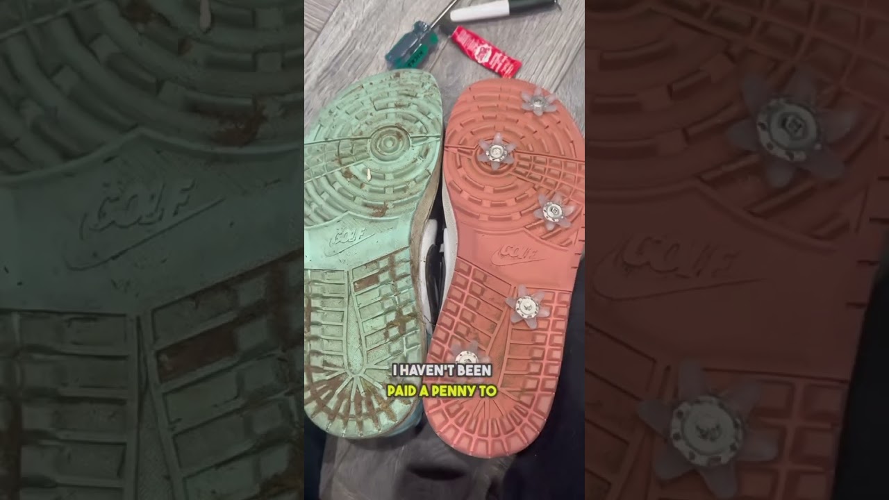 Turn ANY shoes into golf shoes #golf #viralshort