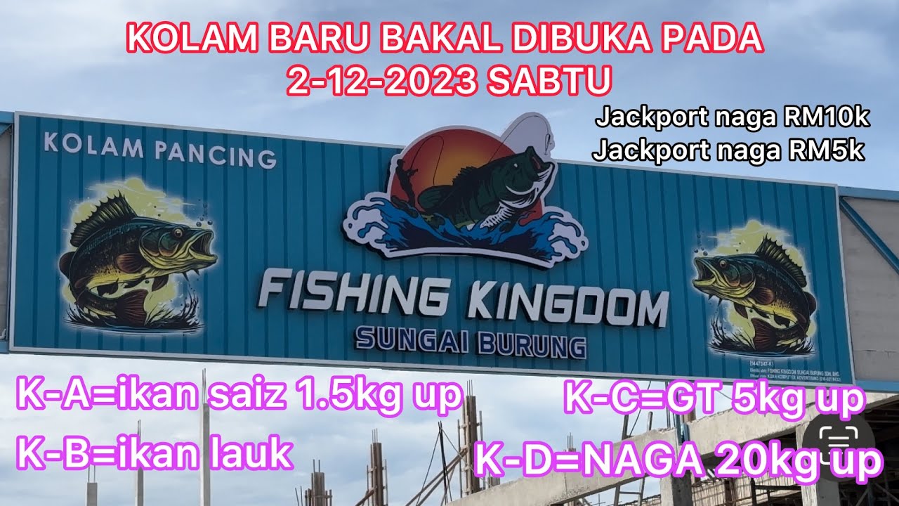 29-11-2023 RABU Review KOLAM BARU yg bakal dibuka pada 2-12-2023 SABTU,sg burung bagan dato PERAK🔥