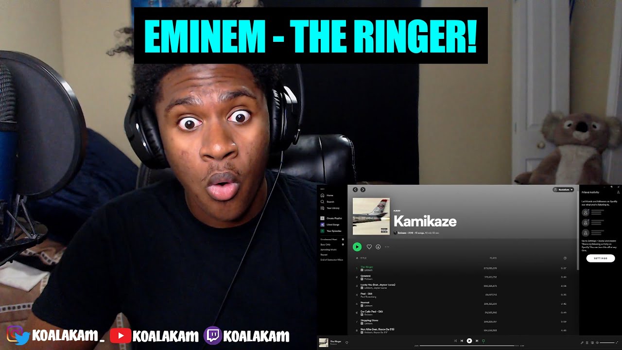 my FIRST time HEARING this BEEF! Eminem - The Ringer (REACTION!)